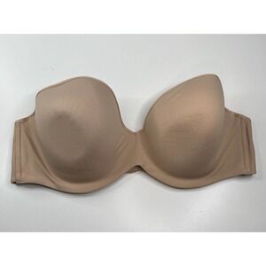 NWT Joateay Strapless Bra Size 44D Tan Wire Lightly Lined